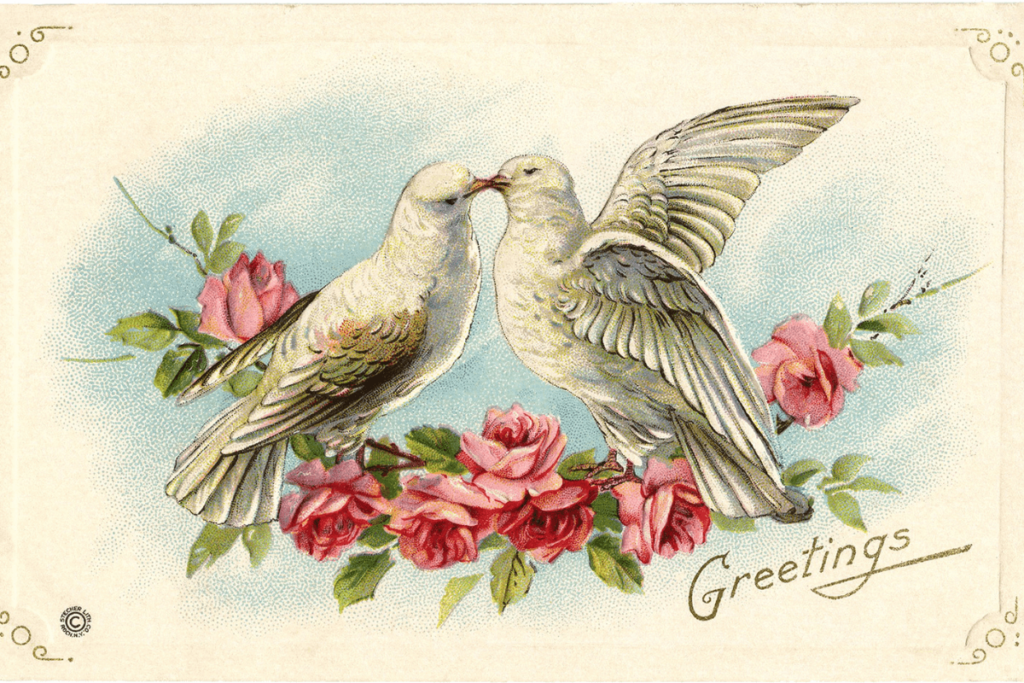 Rare Birds Love Greeting Card