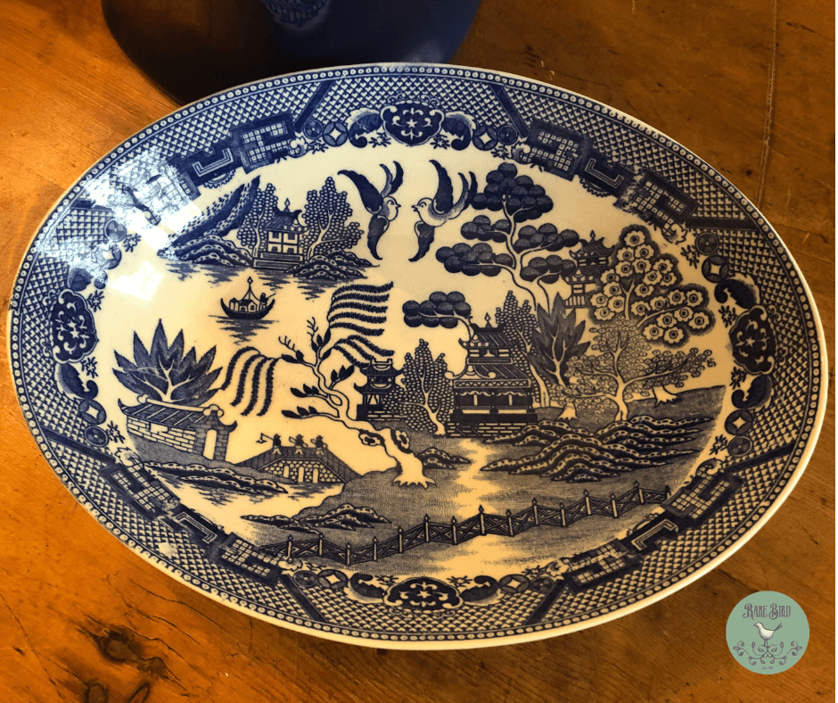 Made In Japan Blue Willow Plate - Ruby Lane
